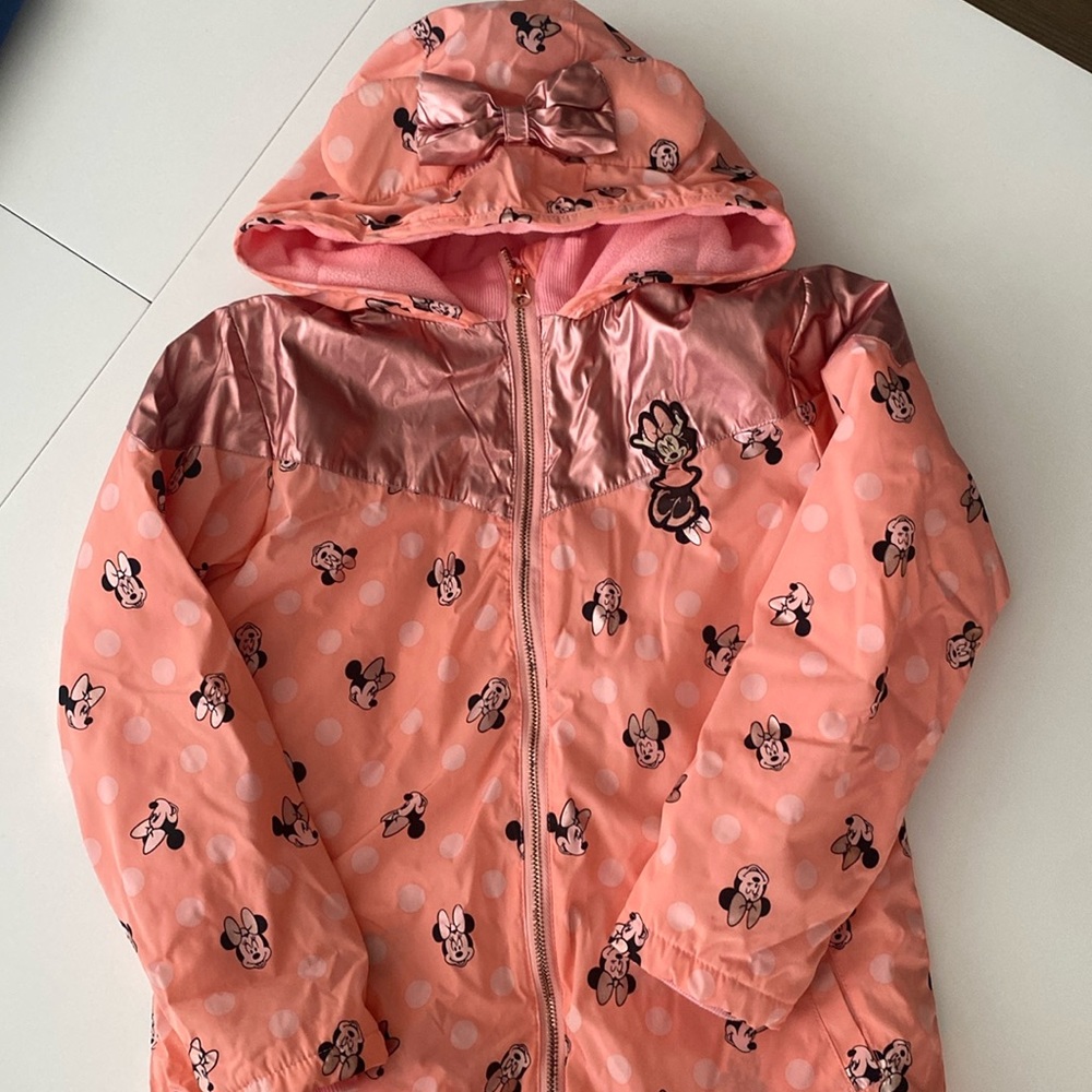 Disney Minnie Mouse Rain Jacket Girls size 7/8